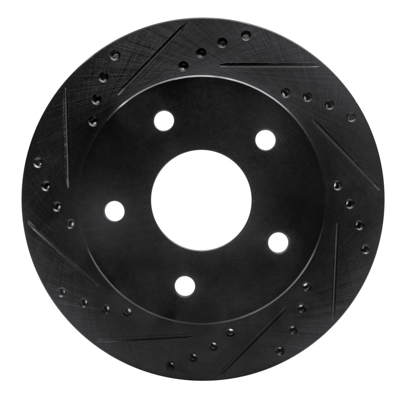 Dodge Ramcharger Brake Rotor (1) - Front Left - R1 Concepts - Drilled & Slotted - Black - `00-`02 Dodge Ramcharger Brake Rotor (1) - Front Left - R1 Concepts - Drilled & Slotted - Black - `00-`02